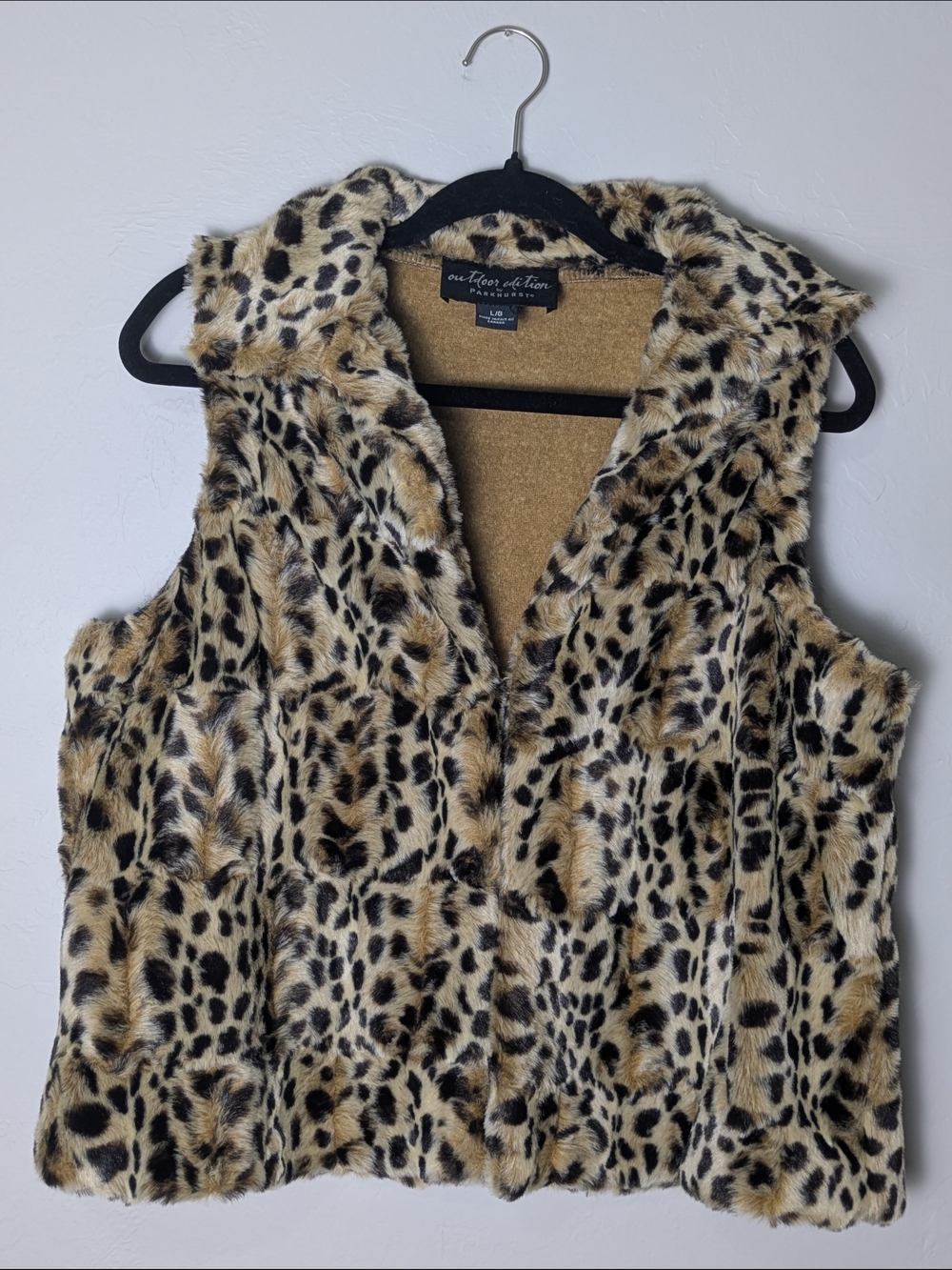 Outdoor Edition By Parkhurst Faux Fur Leopard Print Vest My Wife Glam Boho Layer